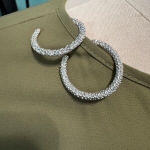 Elegant Silver Hoop Earrings
